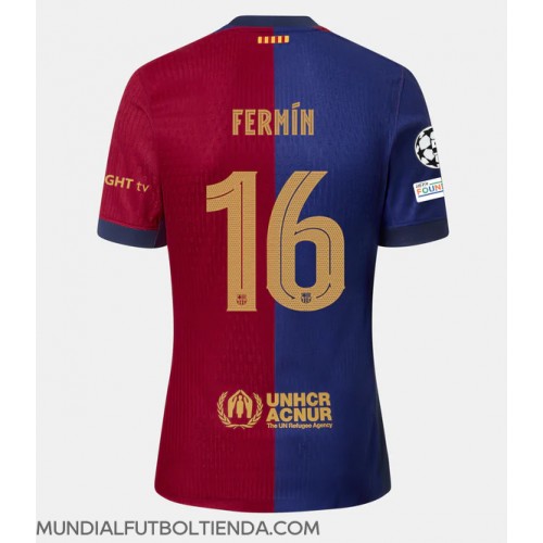 Camiseta Barcelona Fermin Lopez #16 Primera Equipación Replica 2024-25 mangas cortas